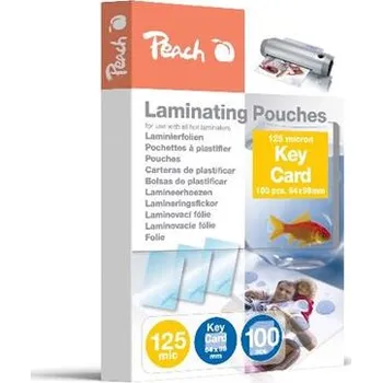Laminovací fólie PEACH laminovací folie Pouch Key Card (64x99mm), 125mic, 100ks