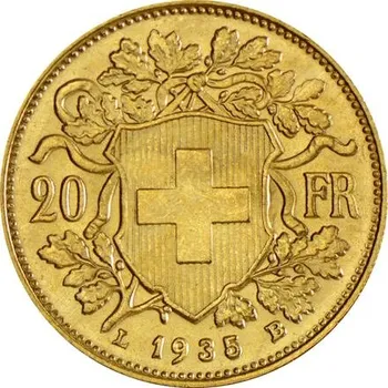 Historická zlatá mince 20 Frank Vreneli