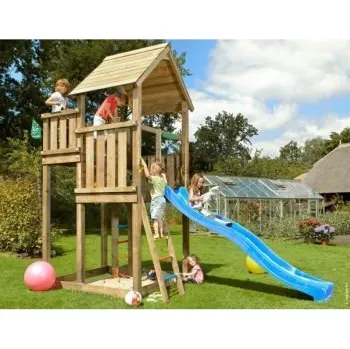 Hra na zahradu Dětské hřiště Palace s modrou skluzavkou