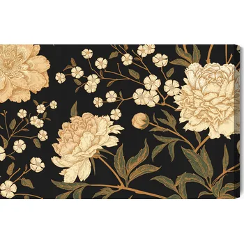 Obraz Obraz Na Plátně Pivoňky se stonky 70x50