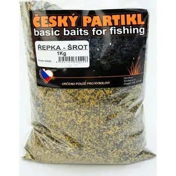 Návnadová surovina Český Partikl Řepkový šrot pro rybolov 1 kg