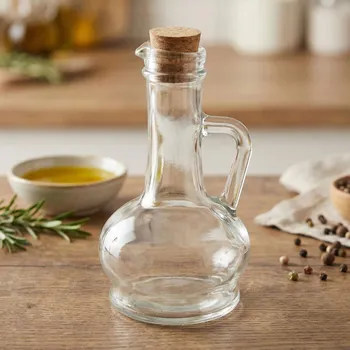 Nádoba na olej a ocet Láhev na olej s korkem ODELO DAVINA 250 ml průhledná
