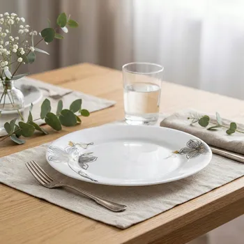 Talíř Dezertní talíř kulatý ODELO HELENE 19 cm bílý