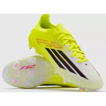 Kopačky Kopačky adidas F50 Pro FG bílá/žlutá (9,5uk/ 44EU/ 27,1cm)