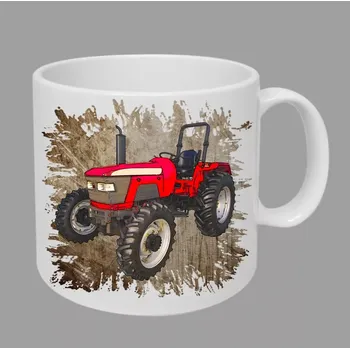 Moon River Mahindra 5530 hrnek s traktorem hnědý obsah 330 ml (hrneček traktor)