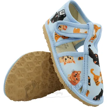 Chlapecké bačkory Dětské inovativní pantofle RAK 100015-4 - Kočky modré - vel. 23