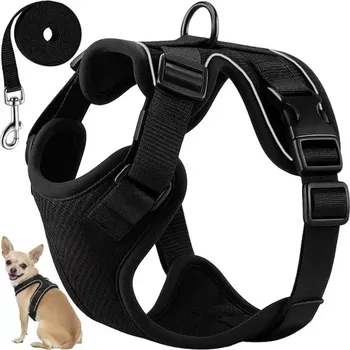 postroj pro malé zvíře Beztlaký postroj pro psy a kočky s vodítkem – Velikost XS