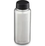 Nerezová lahev Klean Kanteen Wide w/Wide Loop Cap - brushed stainless 1182 ml Barva: stříbrná