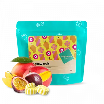 Káva Výberová káva Kolumbie YELLOW FRUIT 200g od Fiftybeans