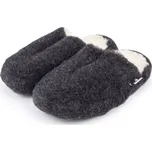 Vlnka TV papuče z ovčí vlny černá velikost obuv dospělí 41-42