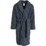 Vlnka Vlněný župan Merino šedá velikost oblečení M