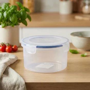 Dóza na potraviny Kulatá dóza na potraviny s klipy DAILY INTERNATIONAL HOME MICRO 0,75 l