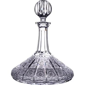 Bohemia Crystal broušená karafa na likér, rum, whisky- bohatý brus Klasik 1000ml