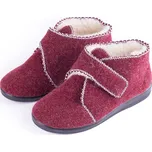 Vlnka Dámské vlněné bačkory se širokým otevíráním červená velikost obuv dospělí 40