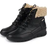 Vlnka Dámské kožené boty s ovčí vlnou Eliška černá velikost obuv dospělí 39