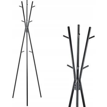 Věšák Furnitex | Věšák W7-FX černý W SIEDEM-FX CZARNY