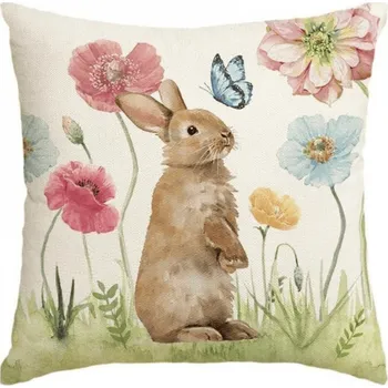 Povlak na polštářek Lněný povlak na polštář LUNBELLE 45x45 cm, barevný