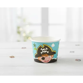 Jednorázové nádobí Amscan Zmrzlinové párty kelímky Pirát