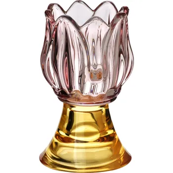 Svícen Svícen Emmy 12,5 cm žlutý/růžový