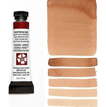 Výtvarná barva Akvarelová barva Daniel Smith Extra Fine, 5ml - hnědá Barva: 230 - Burnt Sienna Light