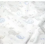 PREM Plena 70x70 cm, tisk - Modrá velryba 5ks