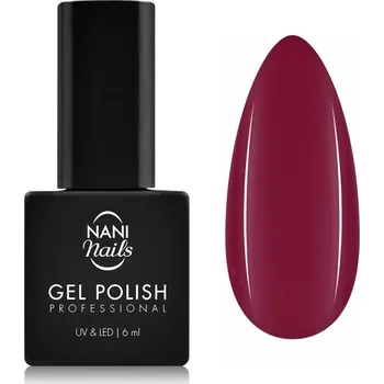 Lak na nehty NaniNails NANI Professional gelový lak na nehty odstín Wine Drop 6 ml