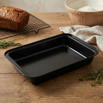 Plech na pečení Obdélníková forma na pečení ODELO MICHELLE 37,5 × 25,5 × 5,5 cm černá