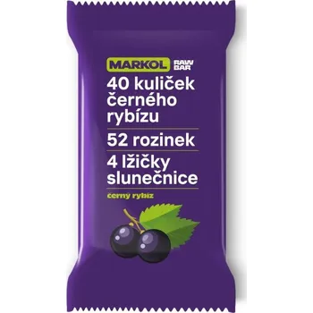 Markol RAW tyčinka Rozinková s černým rybízem 40 g