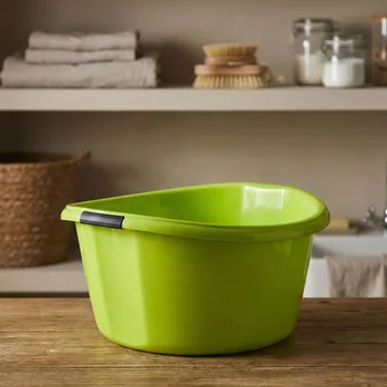 Koš na prádlo Miska s uchyty DAILY INTERNATIONAL HOME ROSALIE 30 l zelená