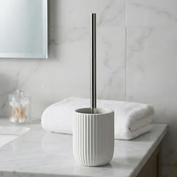WC štětka WC kartáč ODELO VIVIANO 10 × 10 × 36 cm bílý