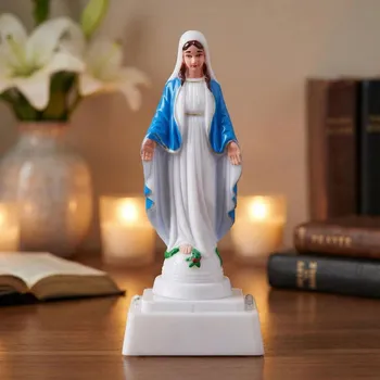 Figurka Marie LED DAILY INTERNATIONAL HOME 17 × 8 cm bílo-modrá