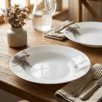 Talíř Hluboký talíř kulatý ODELO HELENE 23 cm bílý