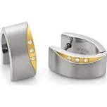 Boccia Titanium Titanové náušnice s pravými diamanty 05002-04 + 2 měsíce na vrácení zboží