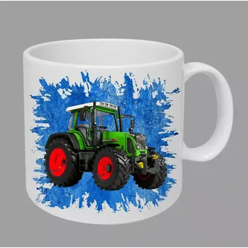 Moon River Fendt II hrnek s traktorem modrý obsah 330 ml (hrneček traktor)