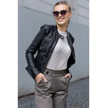 Dámská parka Only dámská koženková bunda Bandit černá Velikost: 38