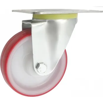 Pojezdové kolečko Plastové kolo 100 mm otočná vidlice s deskou