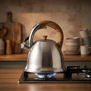 Konvice na čaj Čajník s píšťalkou ODELO ERMINIO 3,0 l stříbrný