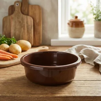 Kulatá miska DAILY INTERNATIONAL HOME VICKY 6,2 l 31 cm hnědá