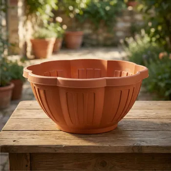 Obal na květináč Mísa DAILY INTERNATIONAL HOME PETUNIA terakota