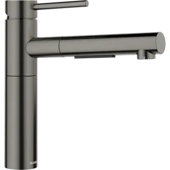 Granitový dřez ALTA-S II je moderní vodovodní baterie, která kombinuje styl a funkčnost. Její elegantní design se vyznačuje vysokou výtokovou trubicí pro snadné plnění a vytahovacím výtokem pro větší pohodlí. Ideální pro rušné kuchyně.