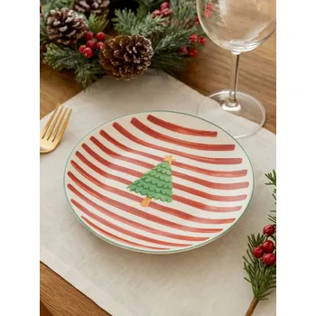 Talíř Sinsay - Talíř s vánočním motivem - červená - 570GI-33X - 570GI-33X-ONE