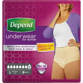 Inkontinenční kalhotky Depend Super pro ženy 9 ks