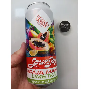 Pivo Upside Down Sour Joy: Mango, Papaya, Limonka 3,3% 0,5l