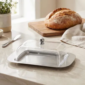 Máslenka Nerezová máslenka s akrylovým víkem ODELO AYLA