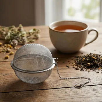 Konvice na čaj Čajové a bylinkové sítko ODELO SOAN 5,3 cm stříbrné