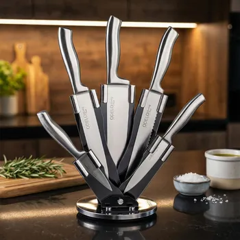 Kuchyňský nůž Sada nožů v bloku ODELO MILLON stříbrná 6 ks