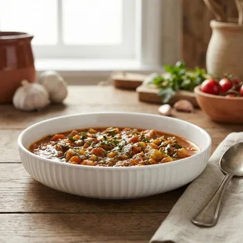 Talíř Hluboký talíř HOMEDELUX ALLISTER 21 cm bílý