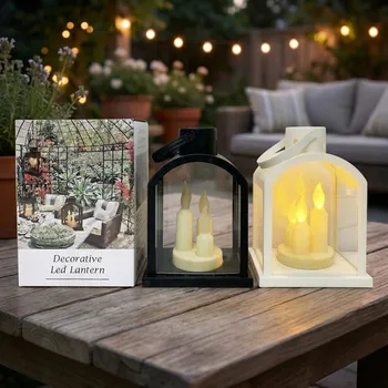 Lucerna Lampion s LED svíčkou DAILY INTERNATIONAL HOME DECORATIVE 18 × 13 cm