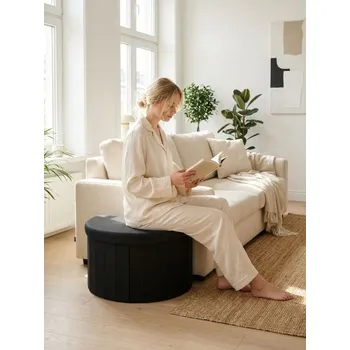 Taburet Sinsay - Taburet s úložným prostorem - černá - 969HB-99X - 969HB-99X-ONE