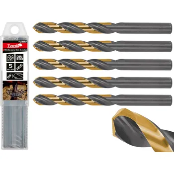 Vrták Vrták do kovu HSS TiN, DIN 338, 13mm, 5ks, TVARDY, Geko T02130